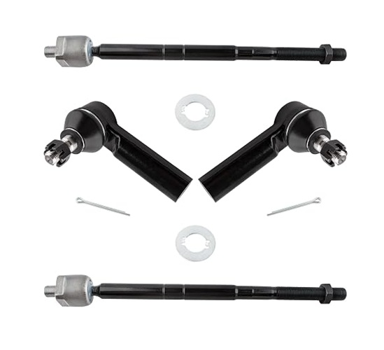4pcs Front Inner and Outer Tie Rod Ends Fit for Ford Escape 2005-2009 / for Mazda Tribute 2005-2009 / for Mercury Mariner 2005-2009 - Not for Hybrid Models | EV800366 ES3631