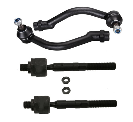 Tie Rod Ends for Hyundai Azera 2006-2011, Sonata 2006-2010 4pc ES800334 ES800335 EV800345 Front Outer Inner Tie Rod End Kit for Hyundai Sonata 2006 2007 2008 2009 2010, Azera 2006-2011